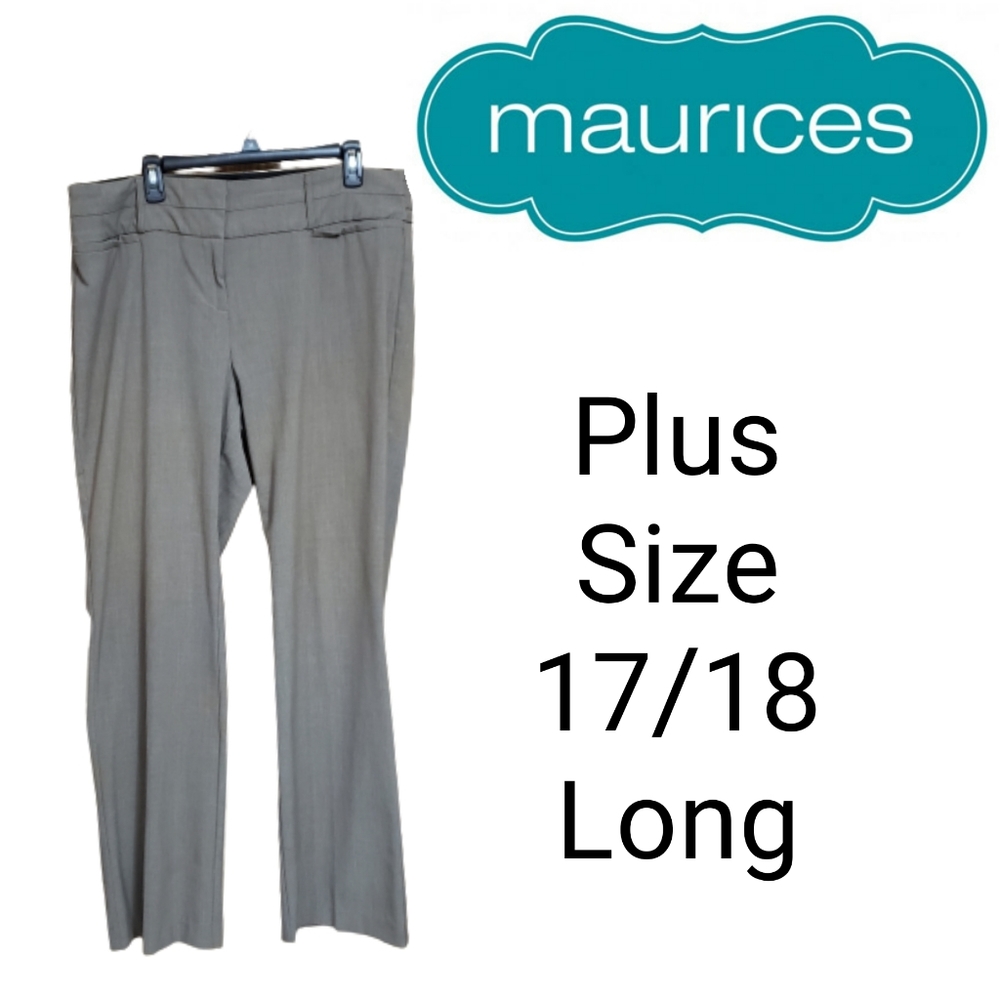 Maurices Khaki Dress Pants Size 17/18 Long